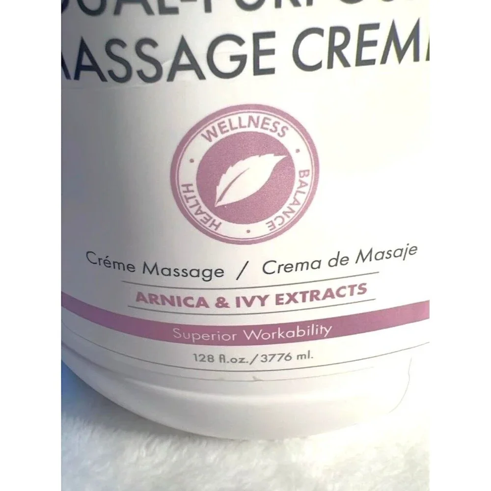 Biotone Dual‑Purpose Massage Creme 128 oz – Arnica & Ivy Extracts – New